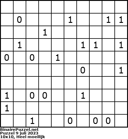 Binaire Puzzel