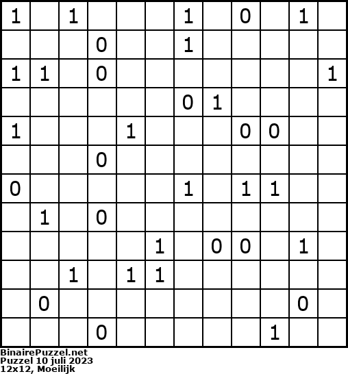 Binaire Puzzel