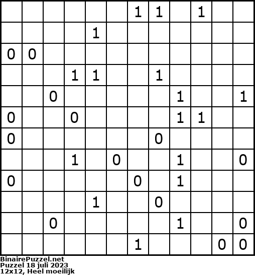 Binaire Puzzel