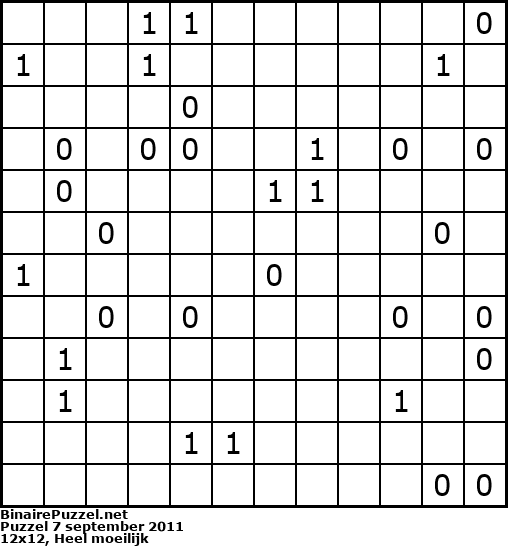 Binaire Puzzel