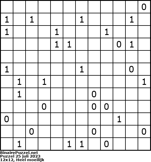 Binaire Puzzel