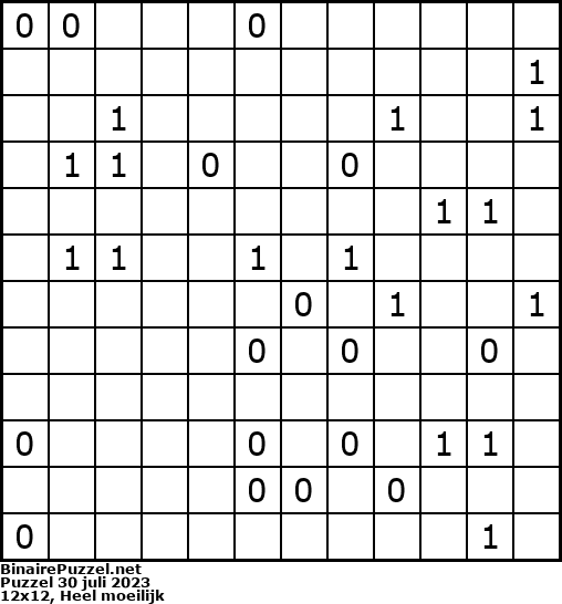 Binaire Puzzel