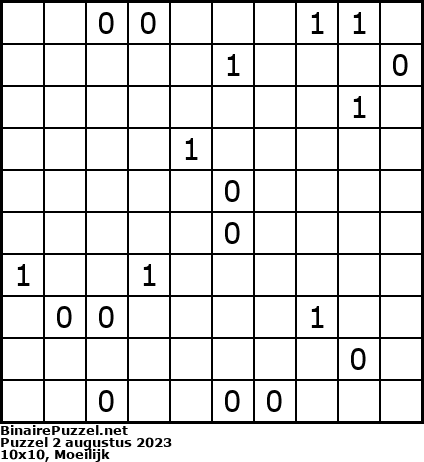 Binaire Puzzel
