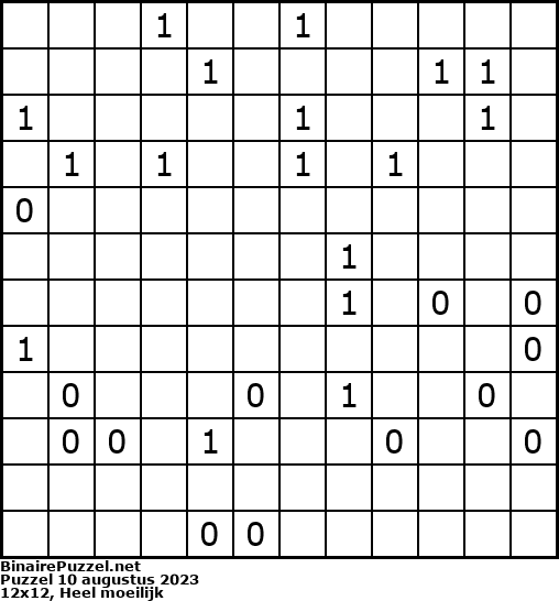 Binaire Puzzel