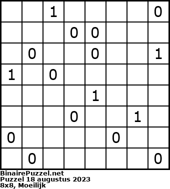 Binaire Puzzel