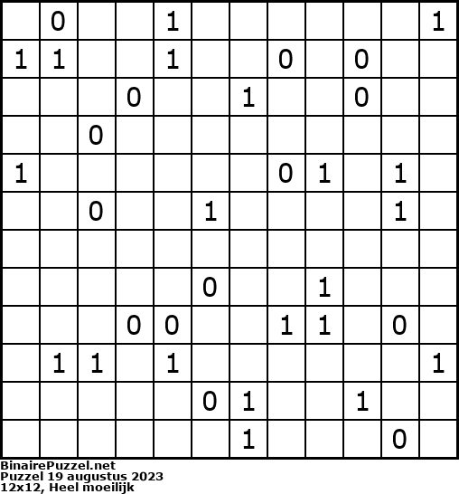 Binaire Puzzel