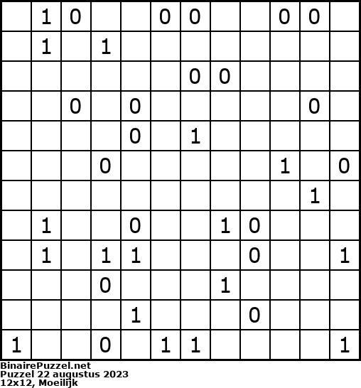 Binaire Puzzel
