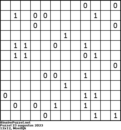 Binaire Puzzel