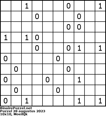 Binaire Puzzel