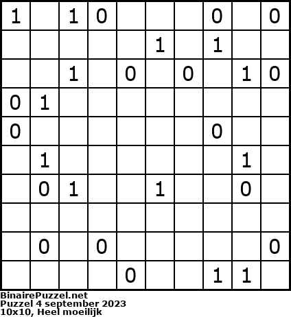 Binaire Puzzel