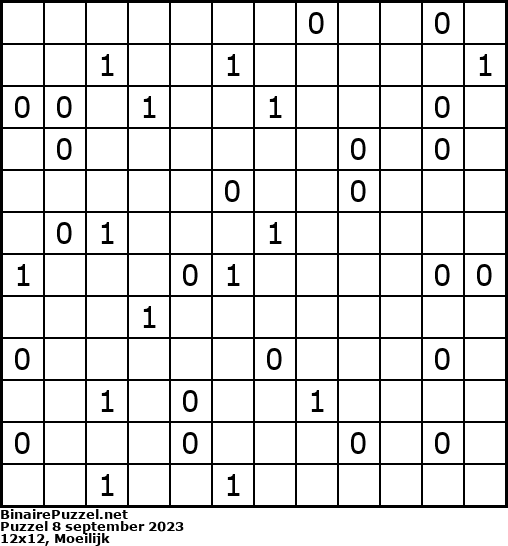 Binaire Puzzel