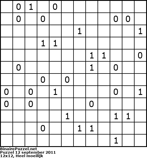Binaire Puzzel