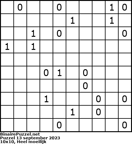 Binaire Puzzel