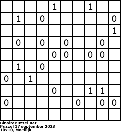 Binaire Puzzel