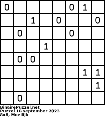 Binaire Puzzel
