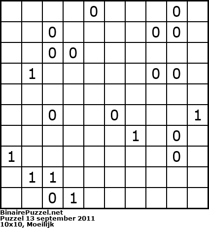 Binaire Puzzel