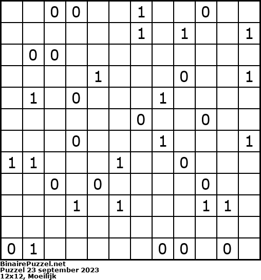 Binaire Puzzel