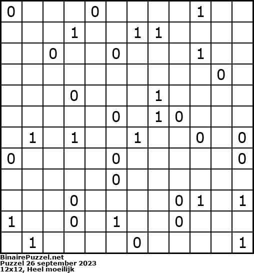 Binaire Puzzel