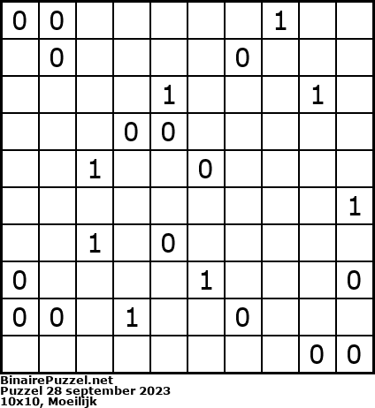 Binaire Puzzel