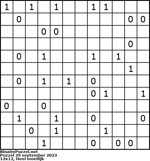 Binaire Puzzel