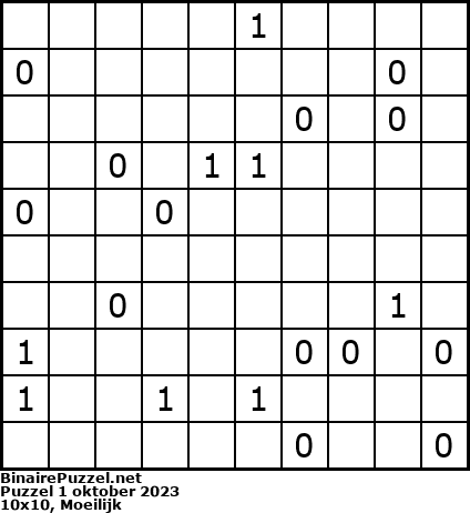 Binaire Puzzel