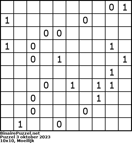 Binaire Puzzel