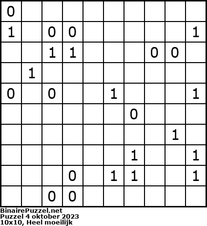Binaire Puzzel