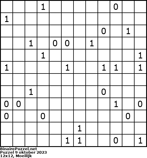 Binaire Puzzel