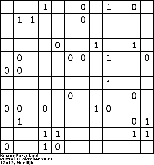 Binaire Puzzel
