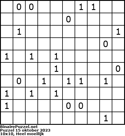 Binaire Puzzel