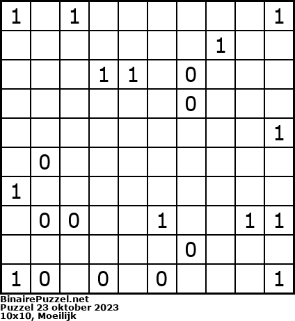 Binaire Puzzel