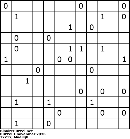 Binaire Puzzel