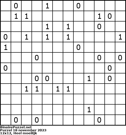 Binaire Puzzel