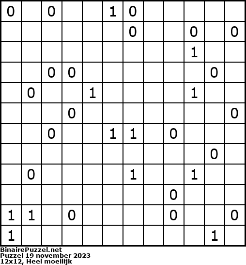 Binaire Puzzel