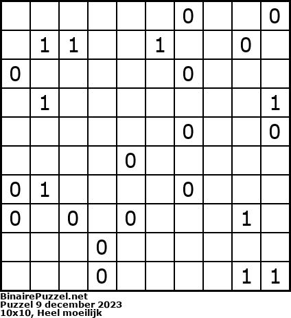 Binaire Puzzel