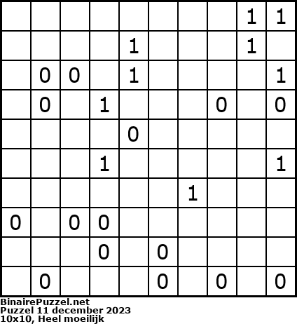 Binaire Puzzel