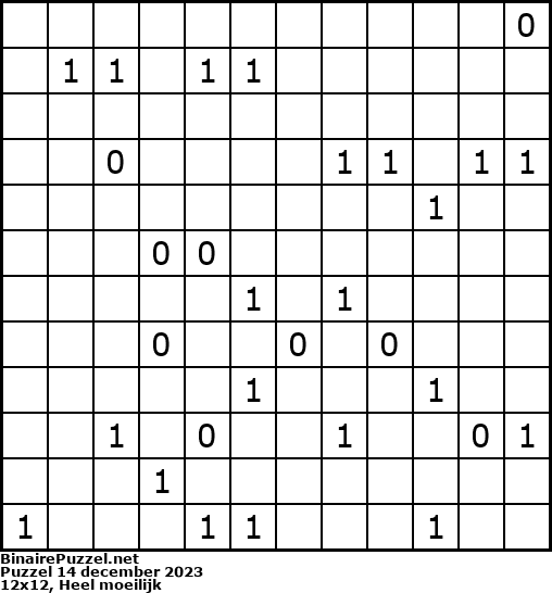 Binaire Puzzel