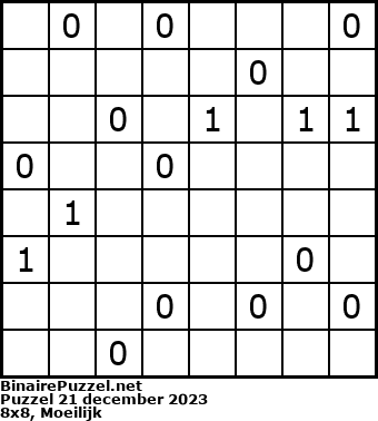 Binaire Puzzel