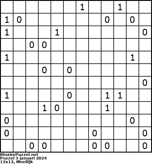 Binaire Puzzel