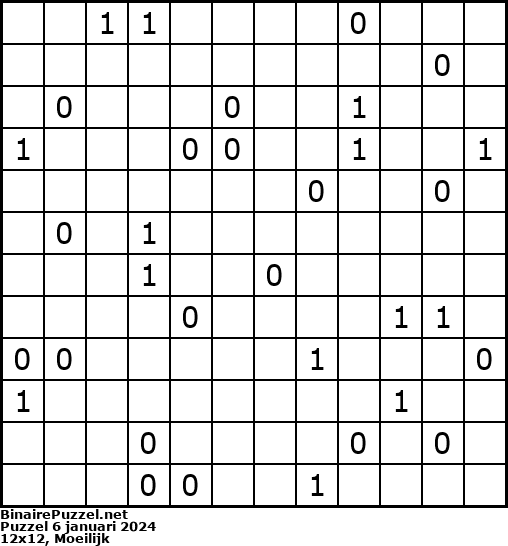 Binaire Puzzel
