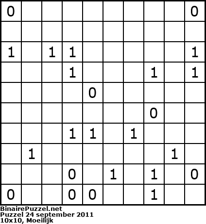 Binaire Puzzel