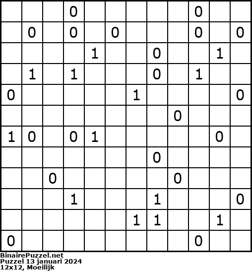 Binaire Puzzel
