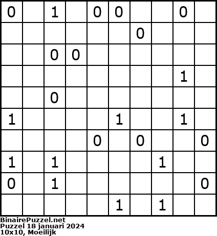 Binaire Puzzel