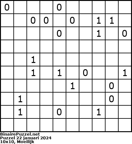 Binaire Puzzel