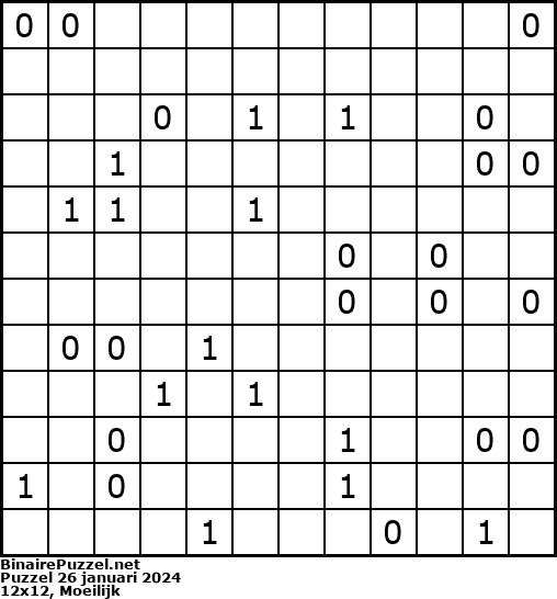 Binaire Puzzel