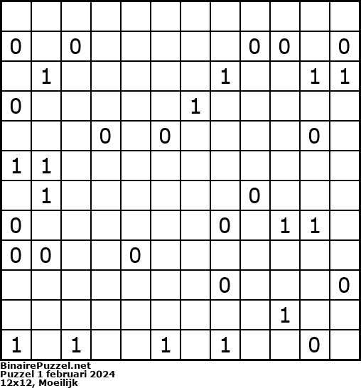 Binaire Puzzel
