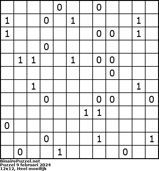 Binaire Puzzel