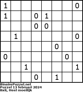 Binaire Puzzel