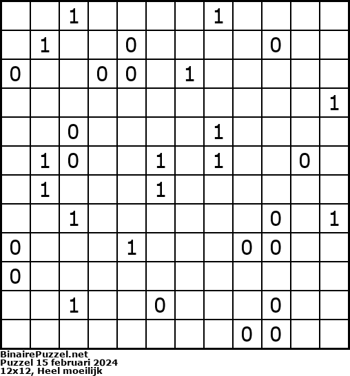 Binaire Puzzel