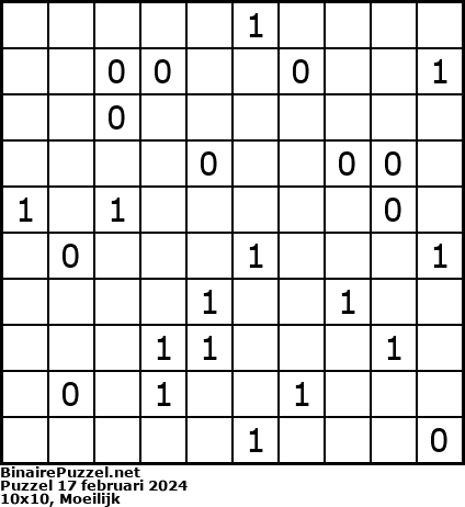 Binaire Puzzel